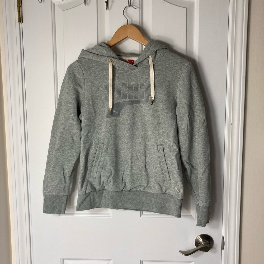 Puma Grey Hooded Sweatshirt